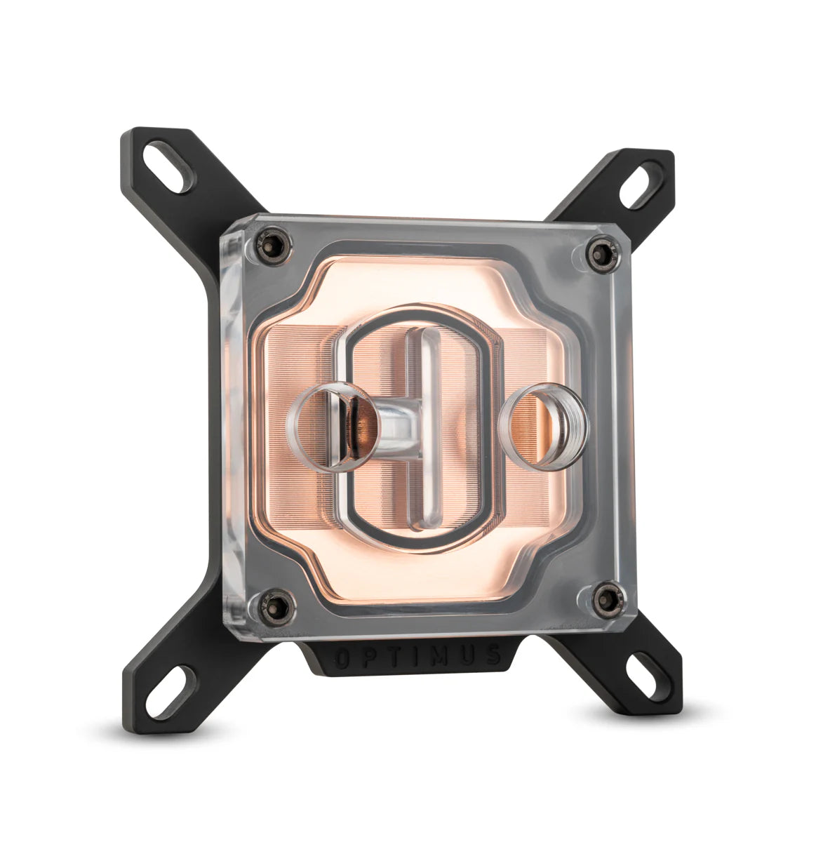 Optimus Foundation CPU BLOCK - INTEL 12/13/14th GEN LGA 1700 Acrylic Top Satin Black Bracket Copper Cold Plate