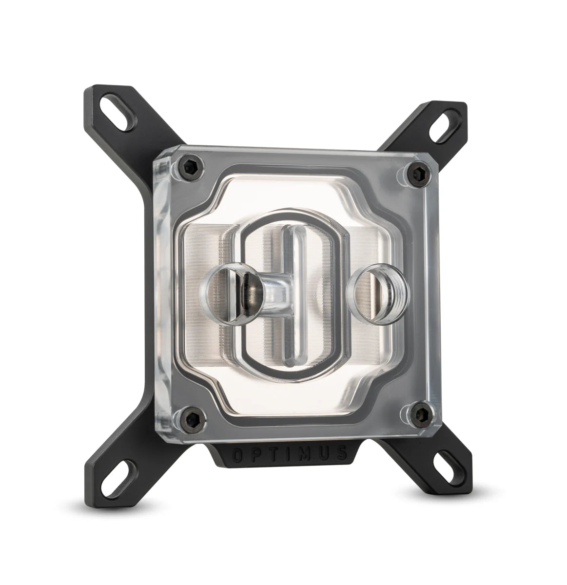 Optimus Foundation CPU BLOCK - INTEL 12/13/14th GEN LGA 1700 Acrylic Top Satin Black Bracket Nickel Cold Plate