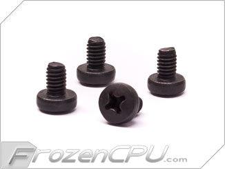 M4 x 6mm Pan Head Screws - 4 Pack - Black - Digital Outpost LLC